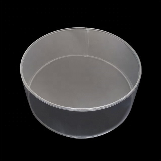 Round Plastic boxes Clear plastic packaging for  display hard plastic storage packaging custom design transparent box