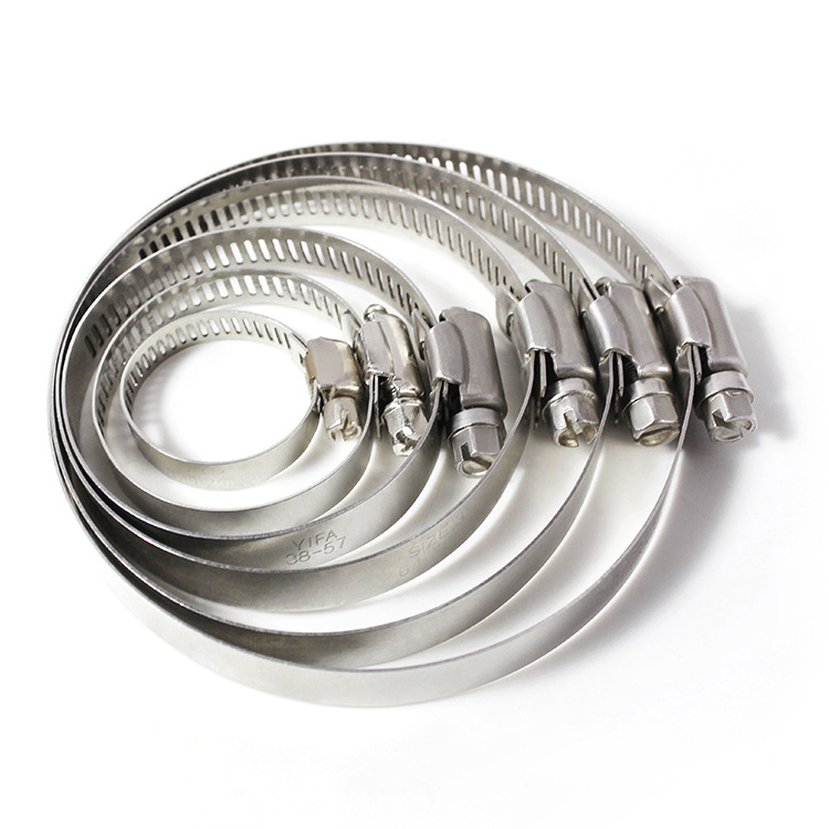 Hot sale hose clip 201 304  germany type and American type hose clamp from china stainless steel