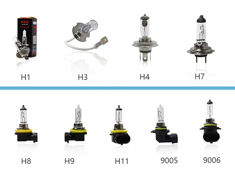 HSG 55W 100W Manufacturer H1 12v 55w clear car white lamp headlight auto halogen bulb for best quality lamp