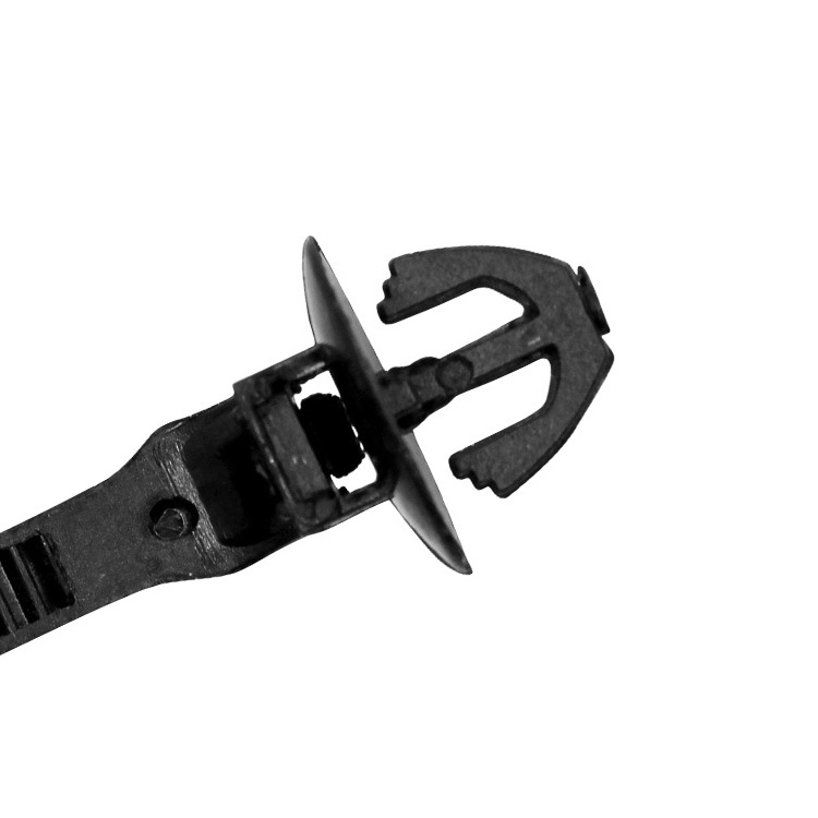 Black Winged Push Mount Cable Ties