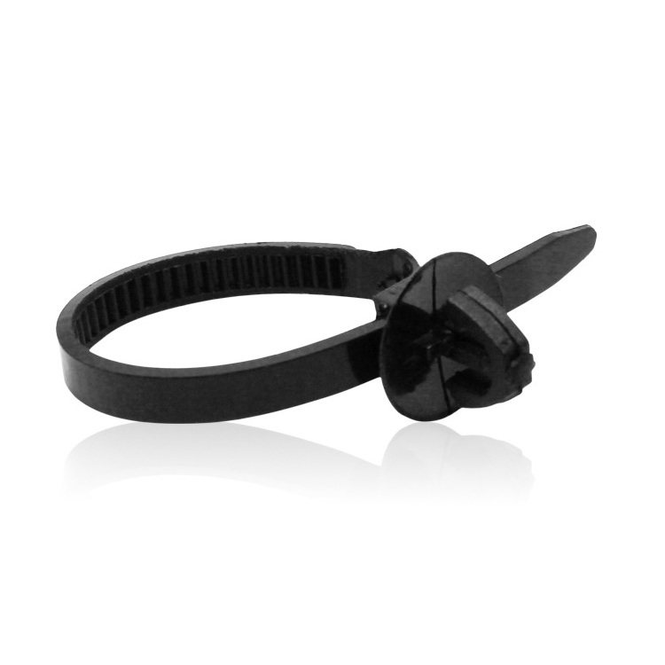 Black Winged Push Mount Cable Ties