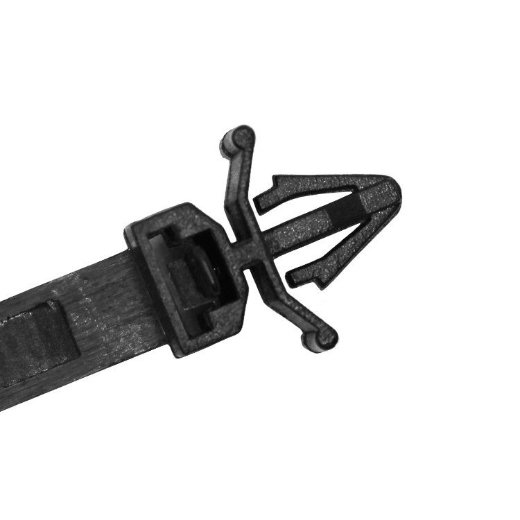 Black Winged Push Mount Cable Ties