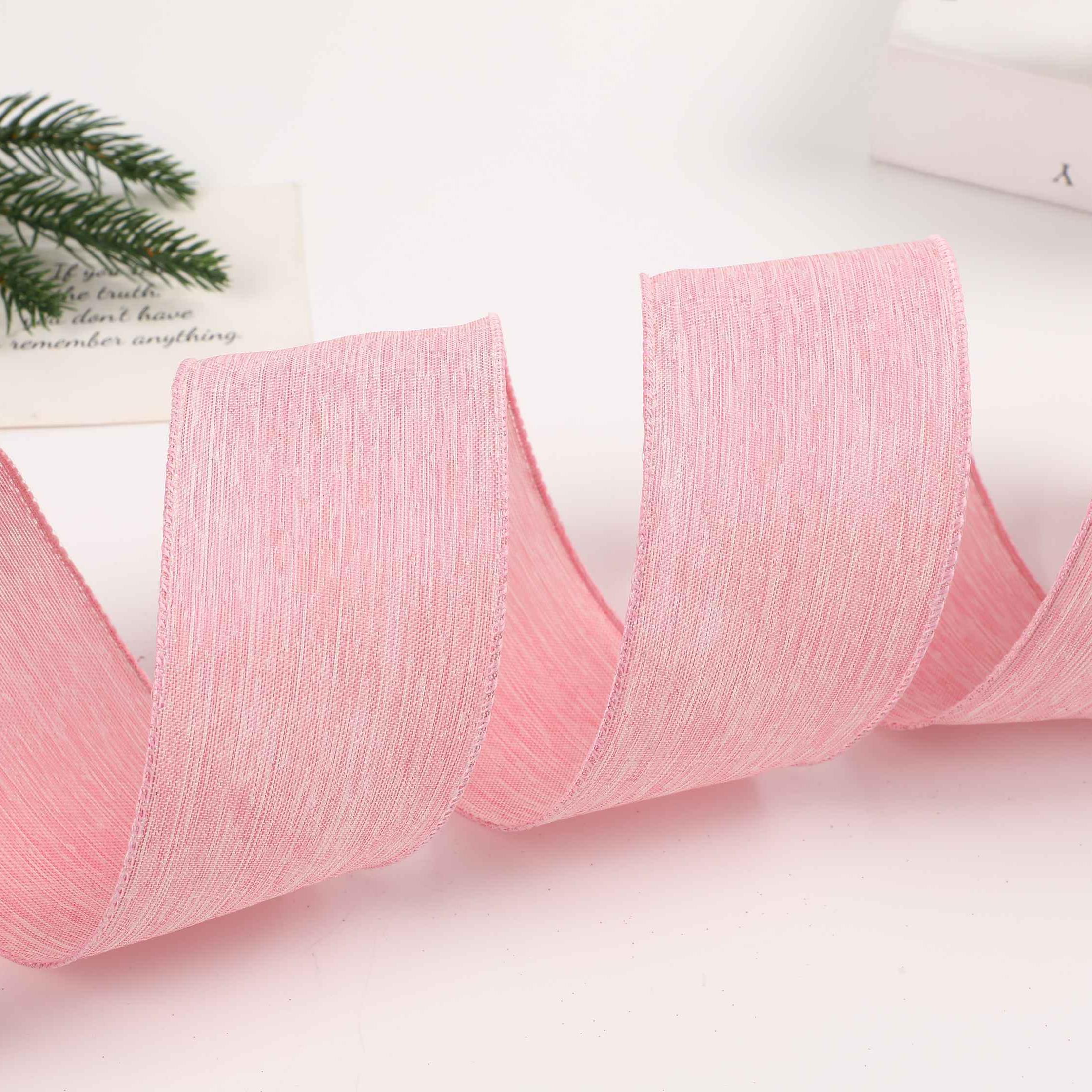 Wholesale Christmas Wired Ribbon Halloween Valentine Holiday Decorative Ribbon Roll With Wired Edge