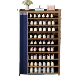 Shoe rack multi-layer household simple sub new rental house doorway large capacity dust cloth storage shoe rack