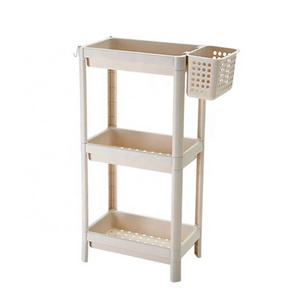 kitchen Small Trolley Rack  Snacks Bathroom Bedroom Bedside Storage Rack