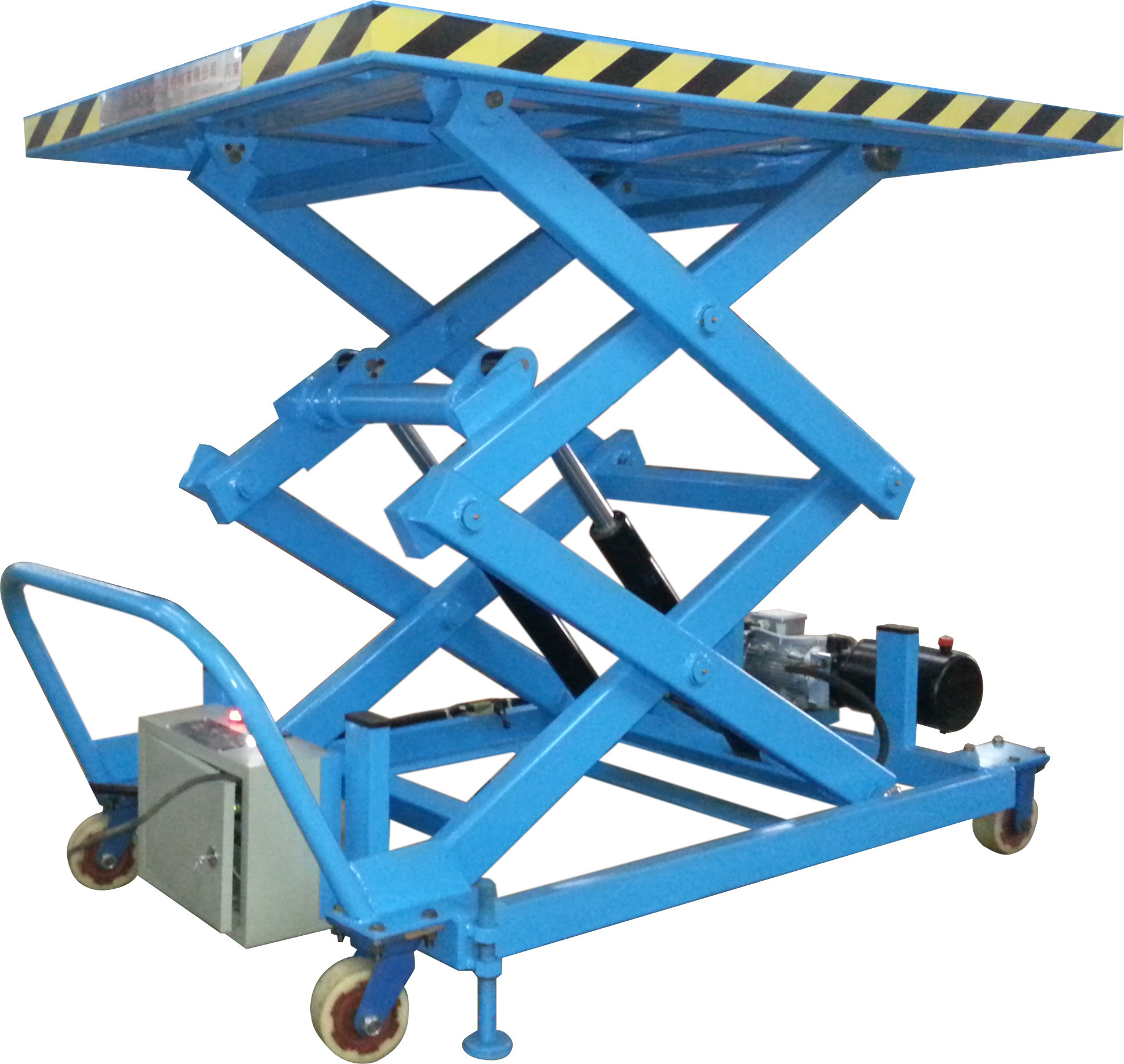 1M 2M Hand Double Manual Hydraulic Lifting Table Trolley