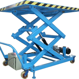 1M 2M Hand Double Manual Hydraulic Lifting Table Trolley