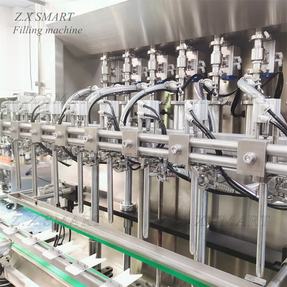 ZXSMART Automatic Filling Olive Oil Cooking Oil 8 Head Piston Filler Bottle Filling Machines