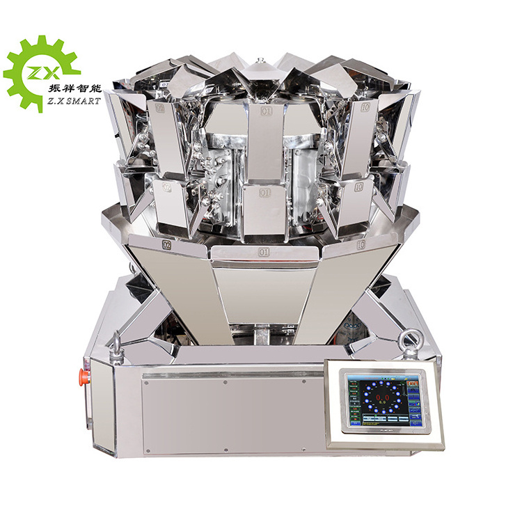 ZXSMART China Supplier Weigher Linear Type Pickle Grain Rice Soybeans Bottle Filling Machine