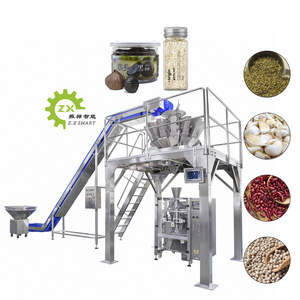 ZXSMART China Supplier Weigher Linear Type Pickle Grain Rice Soybeans Bottle Filling Machine