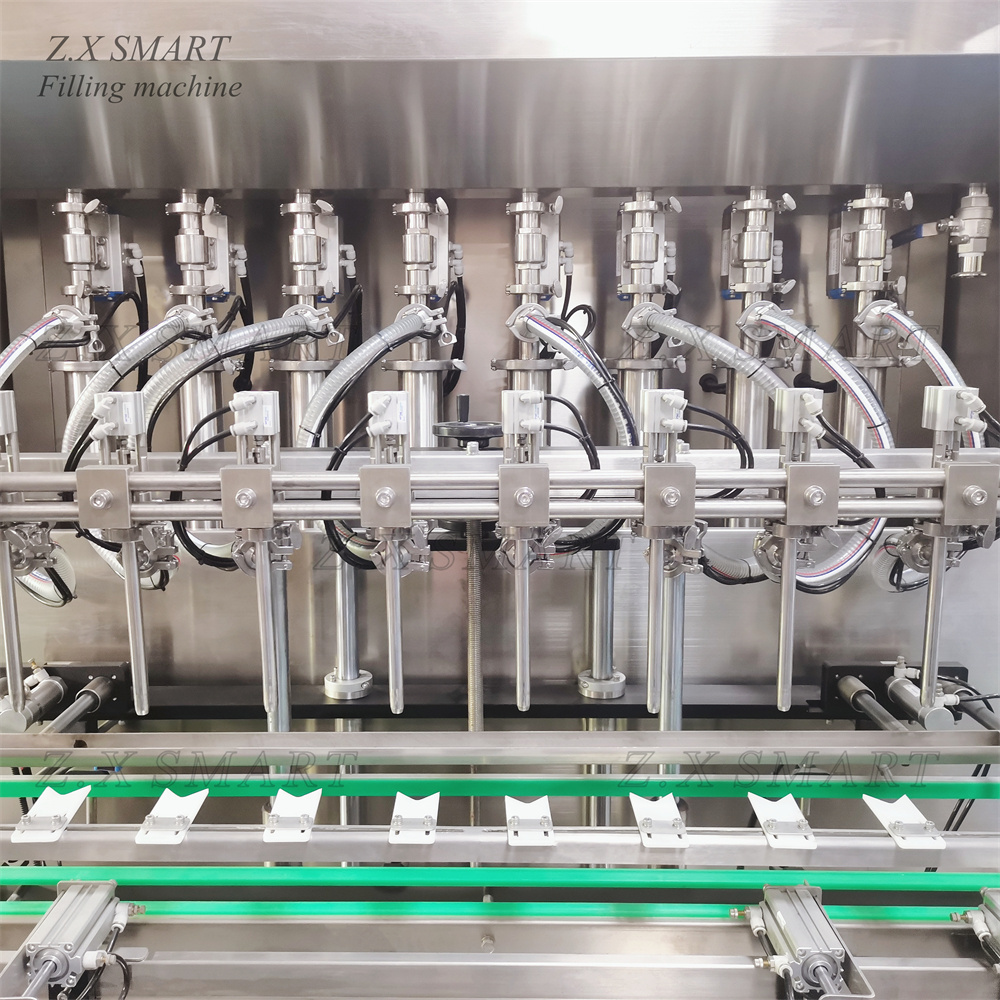 ZXSMART Automatic Filling Olive Oil Cooking Oil 8 Head Piston Filler Bottle Filling Machines