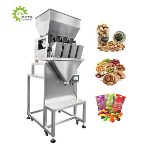 ZXSMART High Speed Automatic Rice Pet Food Grain Weighing 2 Heads 4 Heads Linear Weigher Packing Machine