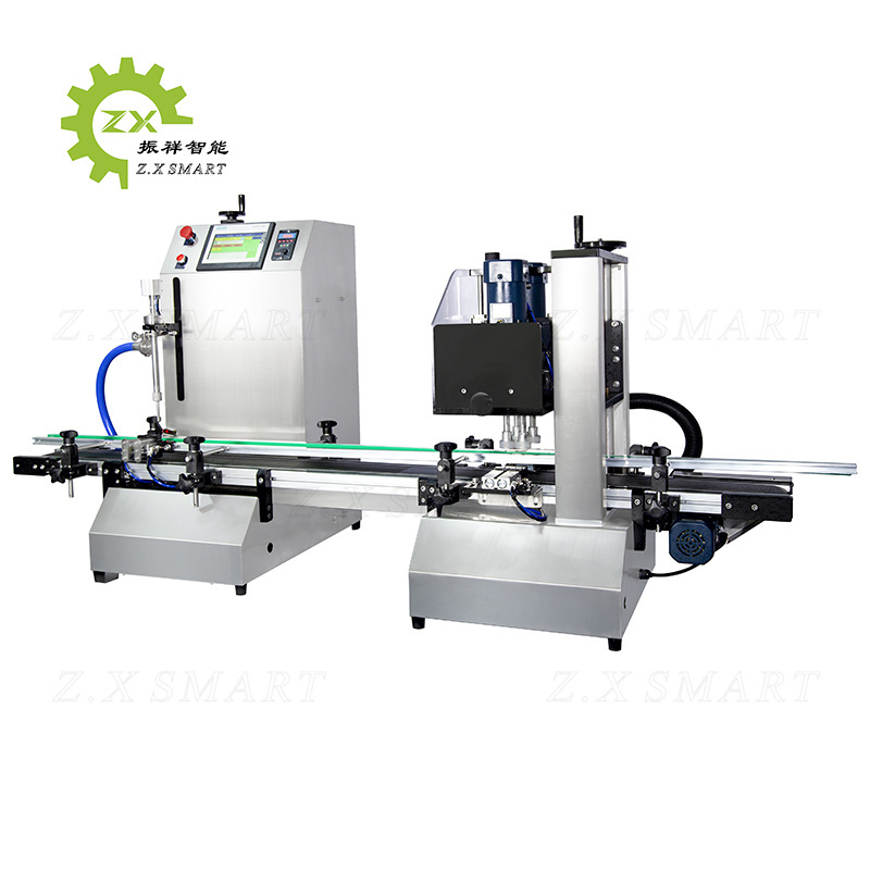 Z.X Gear Pump Single Nozzles Bottled Orange Drinks Tabletop Automatic Juice Liquid Filling Machine