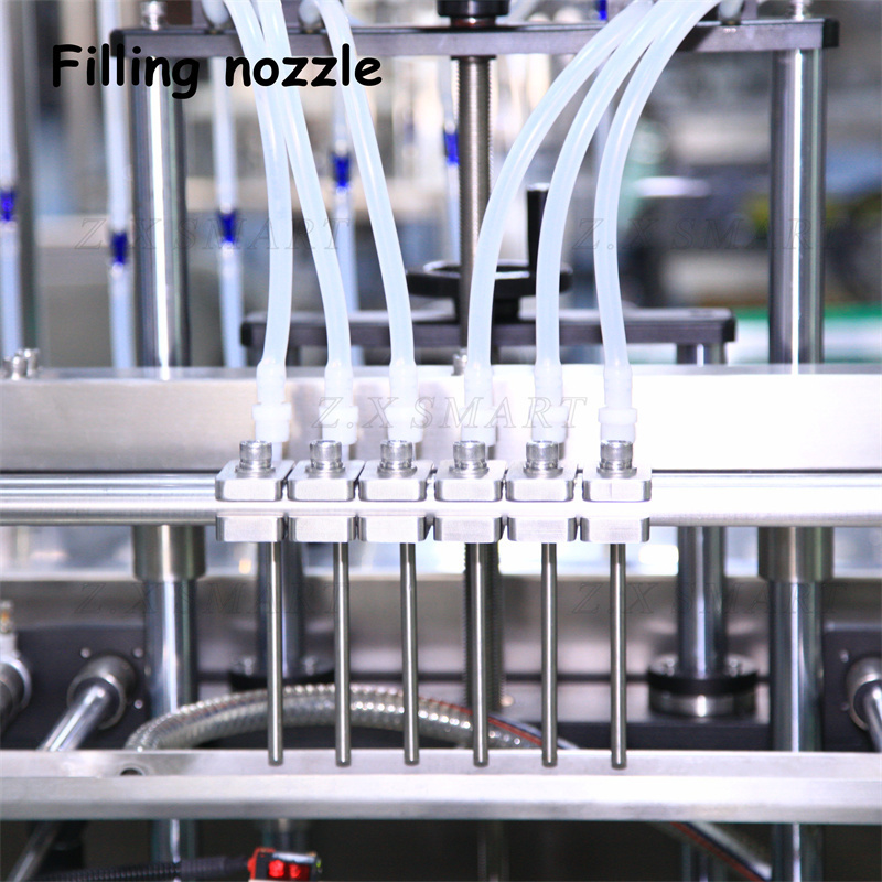 ZXSMART Machinery Industry 6 Head Filler Small Bottle Oral Liquid Syrup Vial Filling Machine