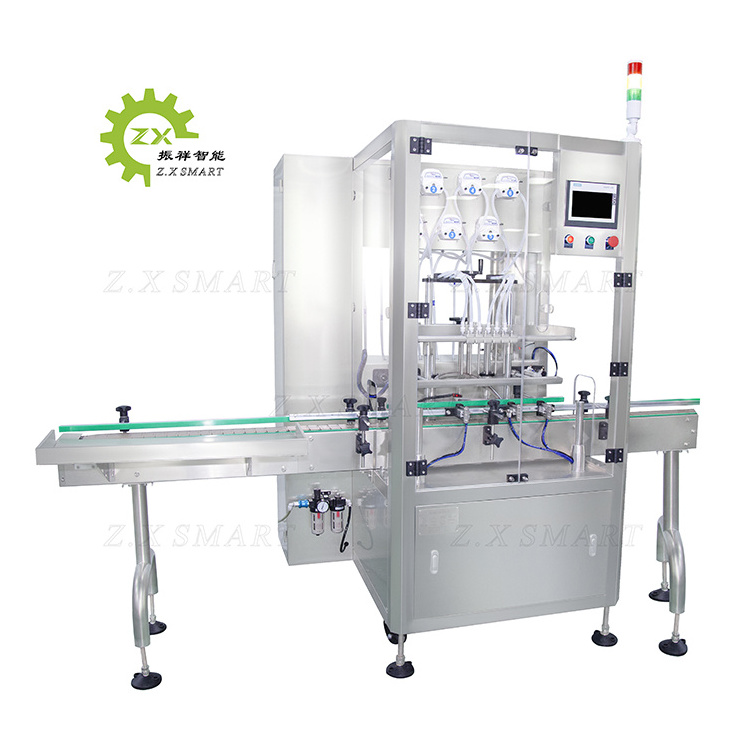 ZXSMART Machinery Industry 6 Head Filler Small Bottle Oral Liquid Syrup Vial Filling Machine