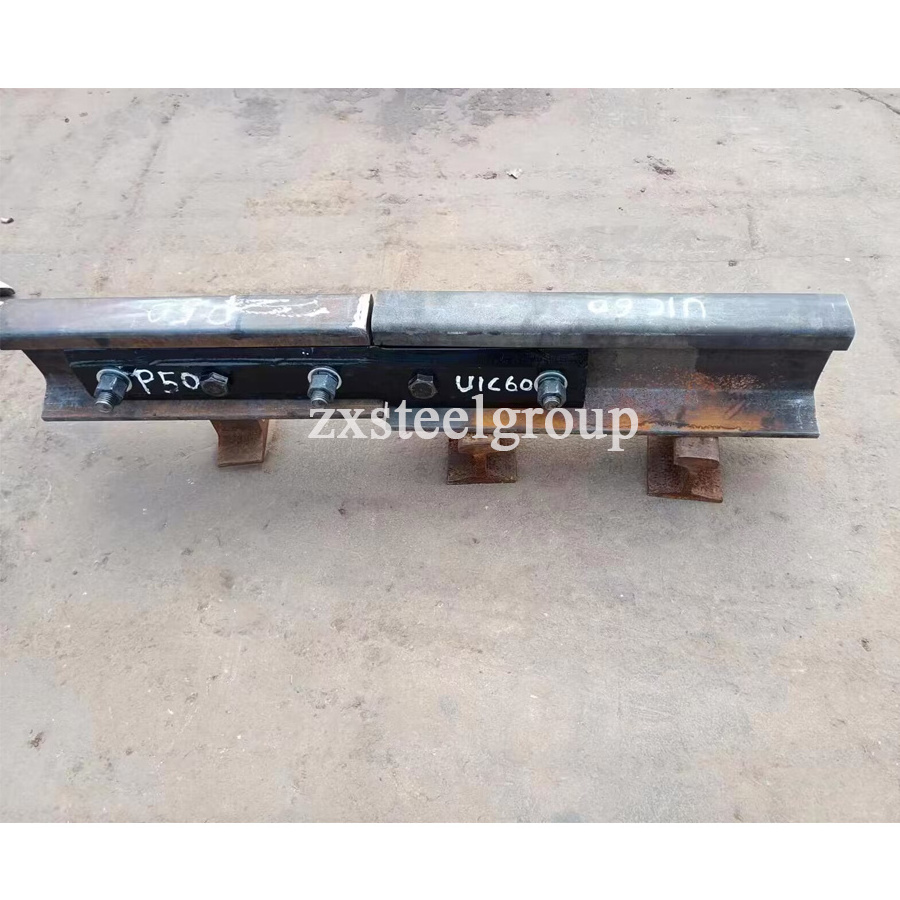 Railway fasteners rail joint q235 four hole fish plate for connect light steel rail