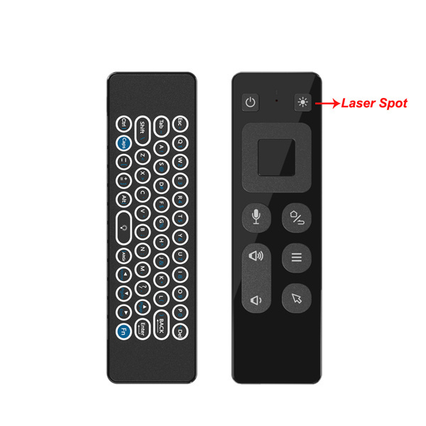 T9 Laser Pointer 2.4G Voice Remote Control Backlit Mini Keyboard Air Mouse BT Wireless PPT Presenter Pen