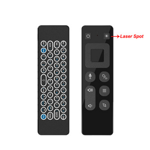 T9 Laser Pointer 2.4G Voice Remote Control Backlit Mini Keyboard Air Mouse BT Wireless PPT Presenter Pen