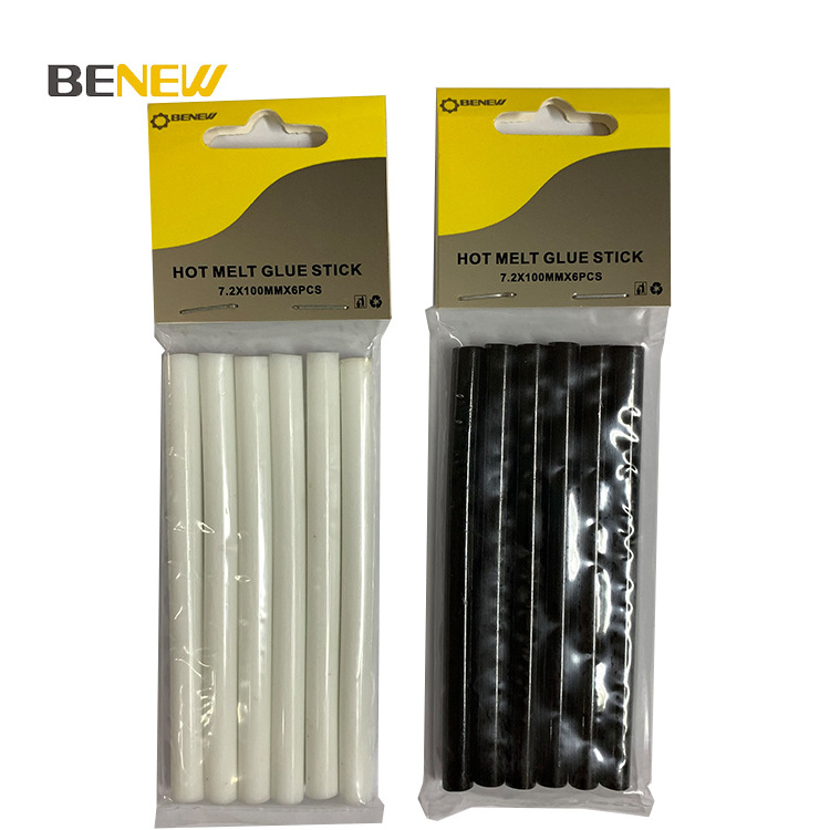 BENEW hot sell 7.2mm hot glue sticks glue gun sticks with head card packing