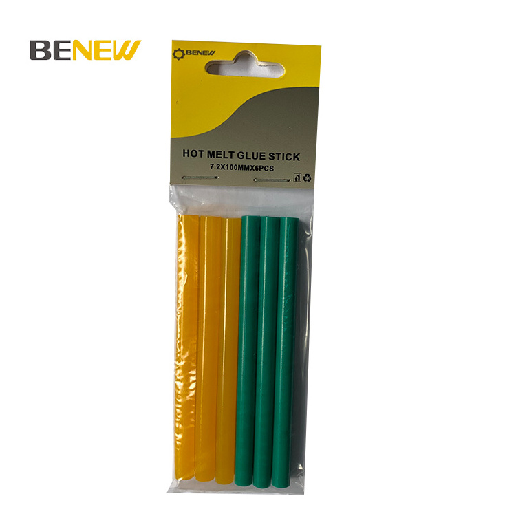 BENEW hot sell 7.2mm hot glue sticks glue gun sticks with head card packing