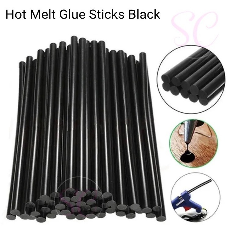 Black Glue Stick In Stock Good Quality For Car Repair Eva Resin Low Moq Hair Extension Black Glue Stick