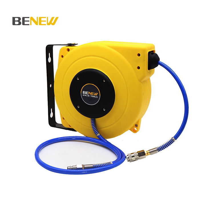 BENEW ZQ150 15M 17M Wall Mounted Automatic Retractable  Air Hose Reel For Industrial Use