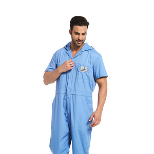 Safety Clothing Men Fr Industrial Work Coverall Short Sleeve Mechanic Flame Resistant Fr Coverall