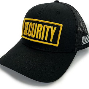 Embroidered Security Baseball Hat Security Guard Uniform Officer Bouncer Bodyguard Cap for Men Women