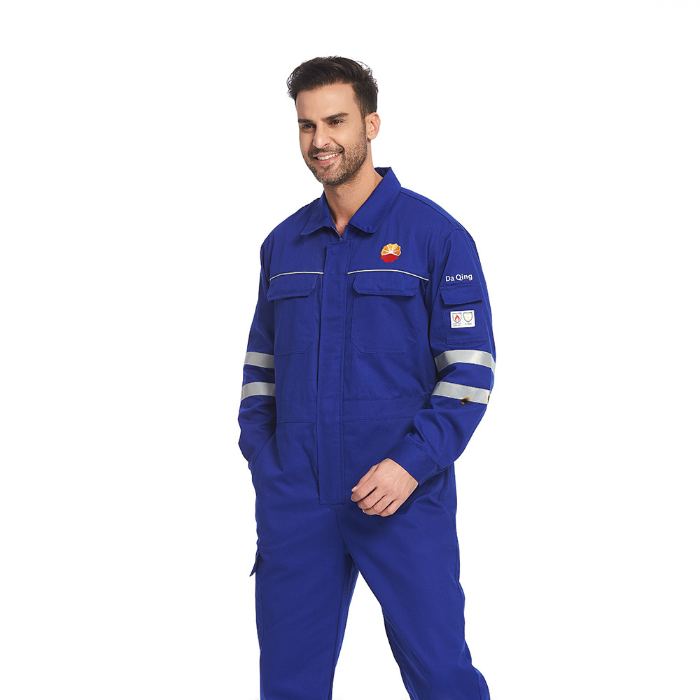 Safety Work Clothing Fr Coverall Welding Flame Resistant Coverall with Fire Retardant Reflective Tape