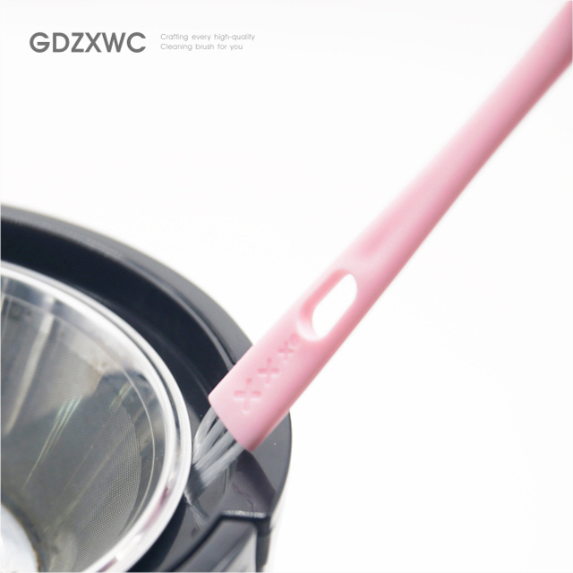 Gap Cleaning Two Heads Nylon Long White Brushes Multifunctional Pink Color Kitchen Home Hacks Gadget 2023