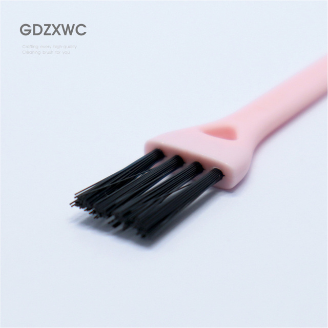 Kitchen gadgets Pink Color 2-in-1 Tail multifunctional plastic scraper Small Cleaning Brush home hacks 2023