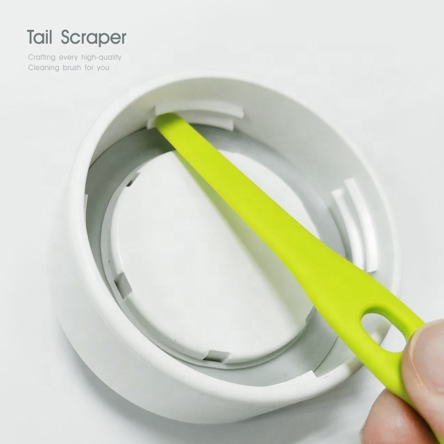 Home Hacks Multifunctional kitchen Green Small Scraper cleaning brush handle 2-in-1 Gadgets 2023 new arrival