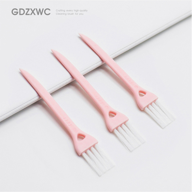 Pink color kitchen hacks tools 2-in-1 Tiny Tail Scraper Cleaning Brush Multifunctional house gadgets 2023