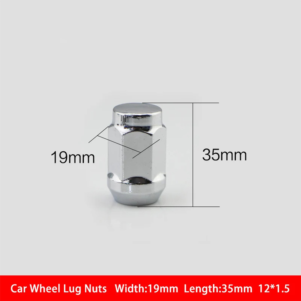 5Pieces Length 35mm M12X1.5 M12x1.25 M14x1.5 M14x2.0 Car Wheel Lug Nuts For Honda Ford Toyota Chevrolet