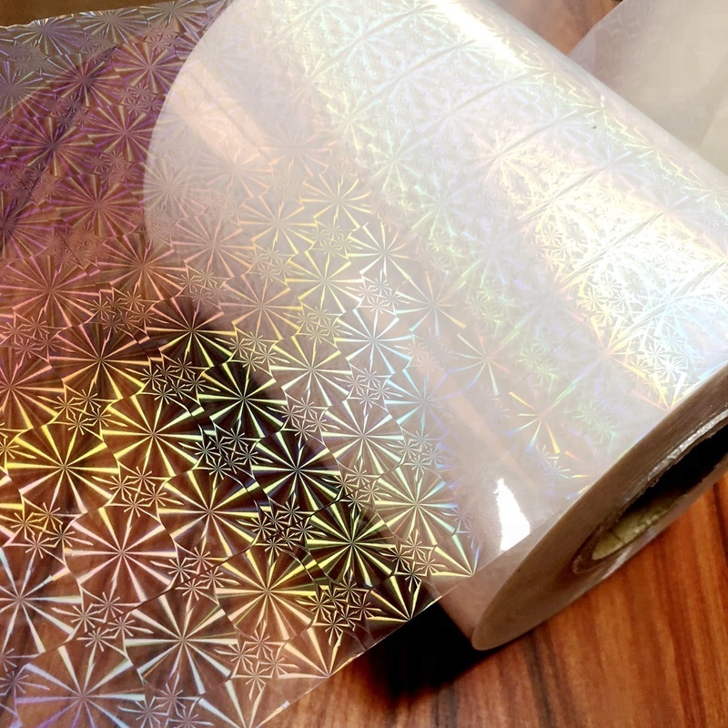 Custom Self Adhesive Transparent Plastic BOPP Holographic Transfer Film