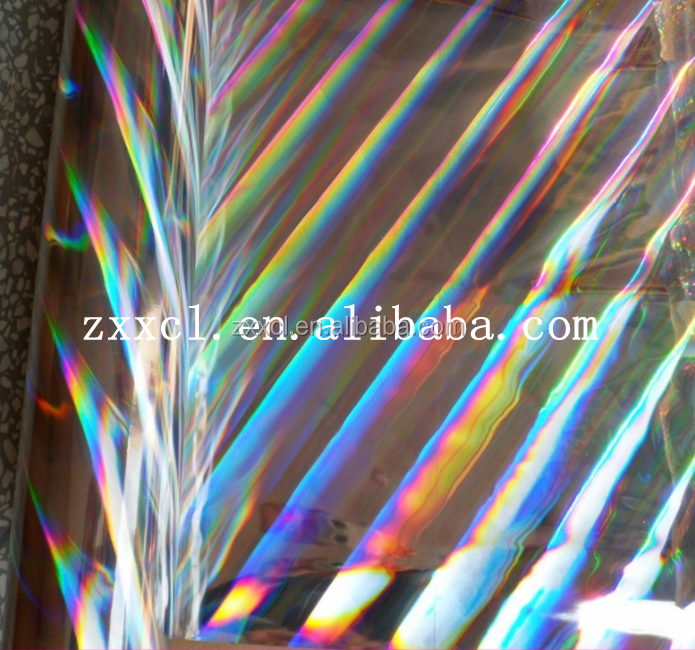 15 Micron Seamless Rainbow PET Holographic Lamination Film For Wet Lamination Process