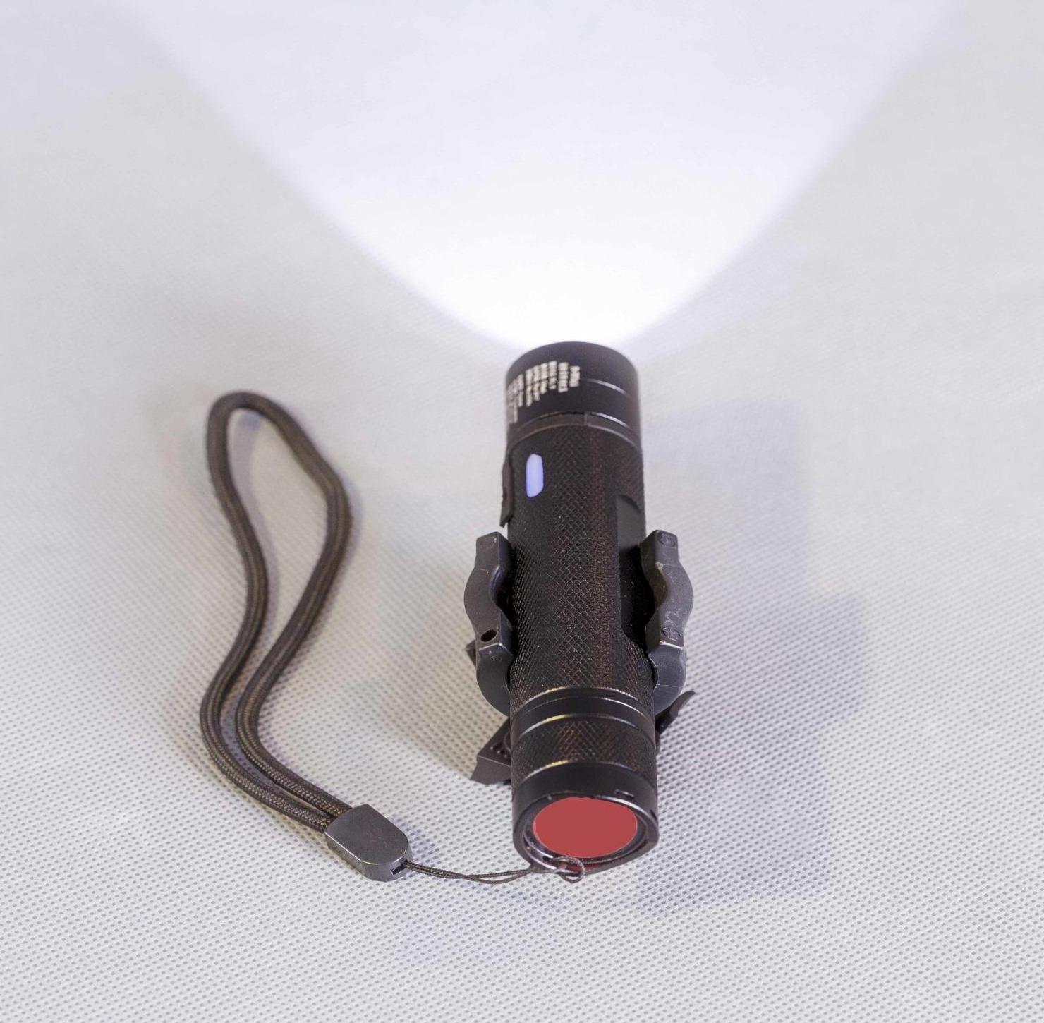 High Power Led Flashlight Waterproof Portable Rechargeable Flashlights Black 3.7V Aluminum Alloy 80 155