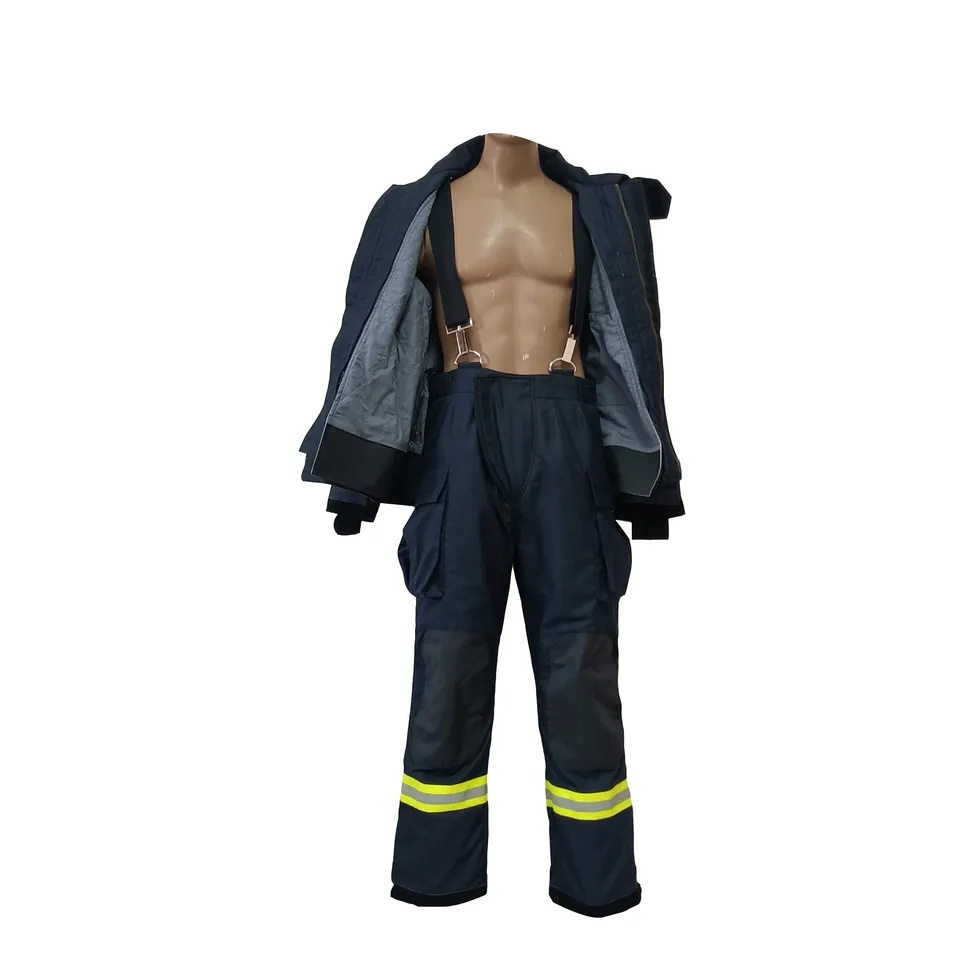 Factory supply firefighter uniform aramid nomex 4 layers fire fighter jacket