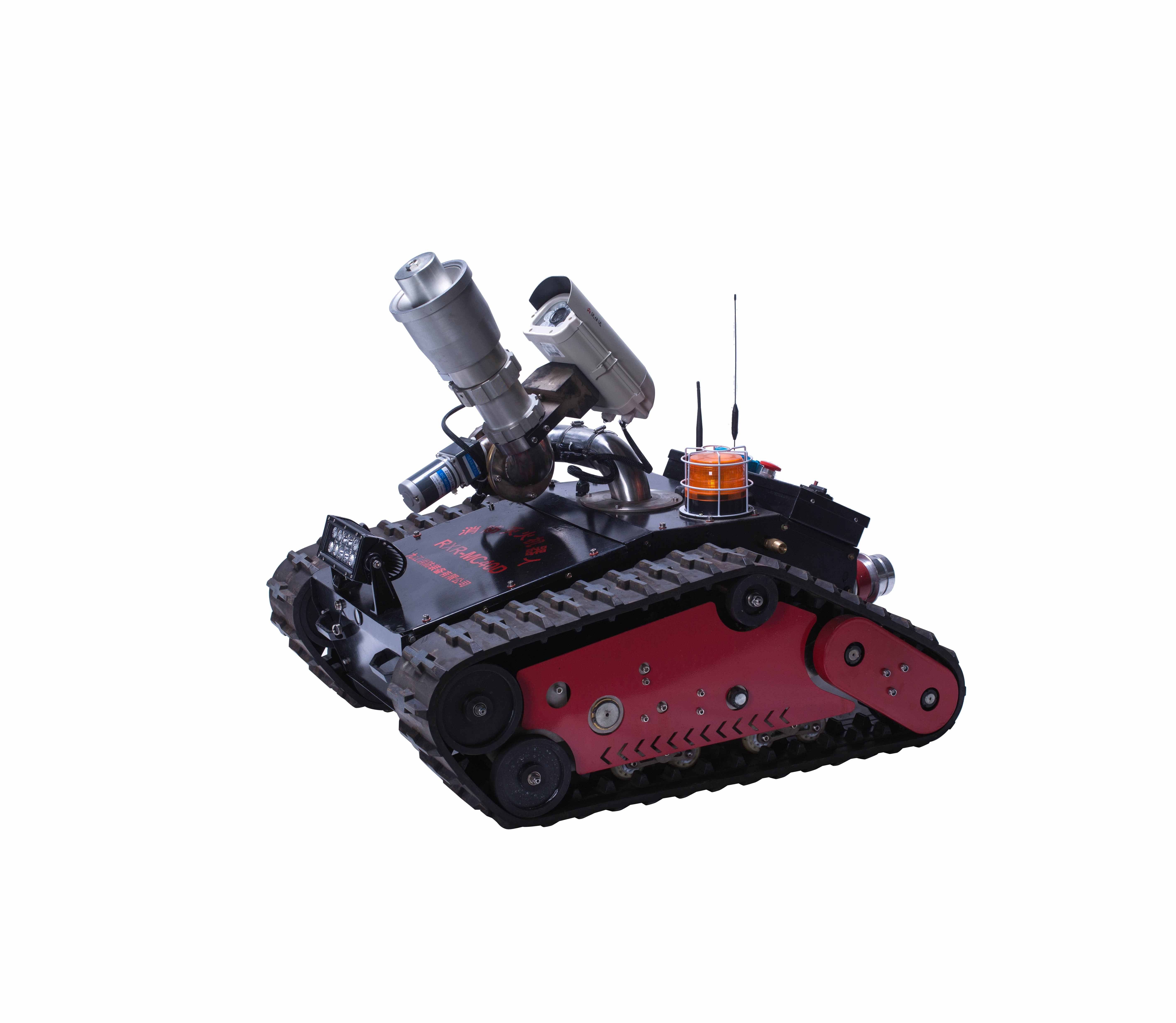 Battery Driven Remote Control Crawler Chassis Water Cannon Fire Fighting  Robot