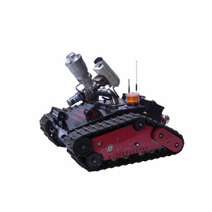 Battery Driven Remote Control Crawler Chassis Water Cannon Fire Fighting  Robot