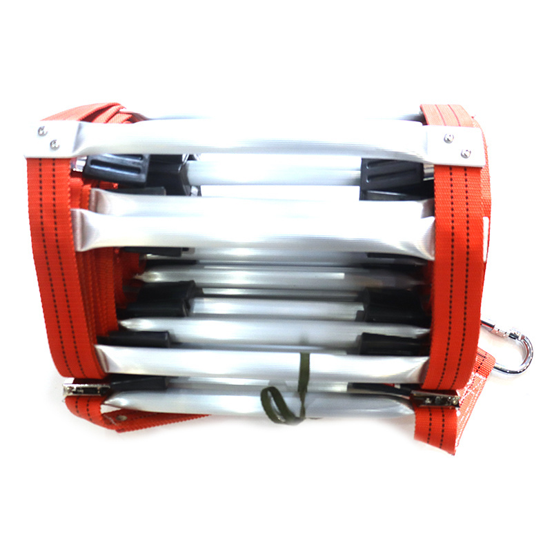 Light Aluminum Foldable safety rope Ladder Collapsible Ladder fire escape roll