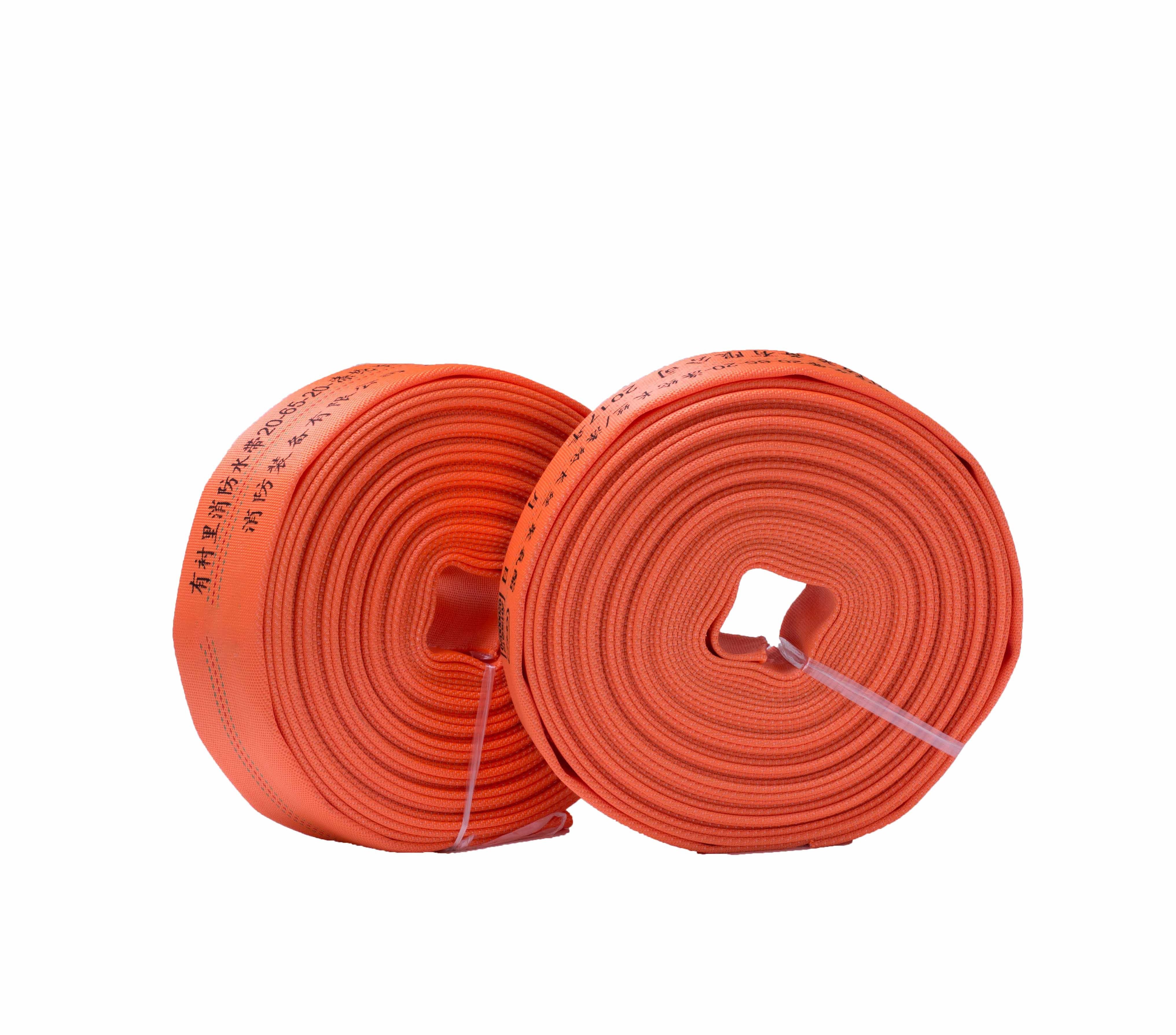 Fire Fighting High Quality Durable Polyester PU Lining Double Jacket Fire Hydrant Water Hose