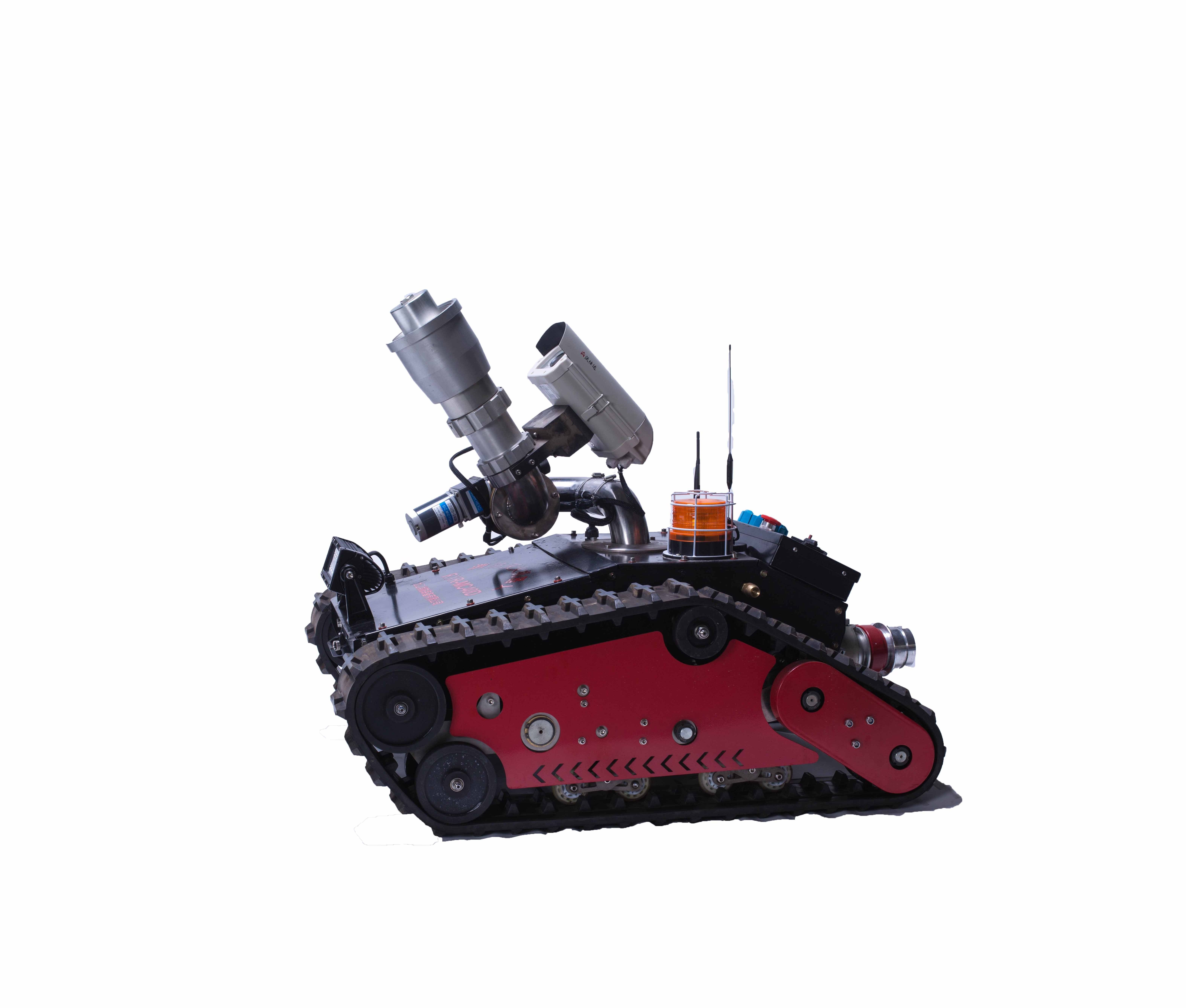 Battery Driven Remote Control Crawler Chassis Water Cannon Fire Fighting  Robot