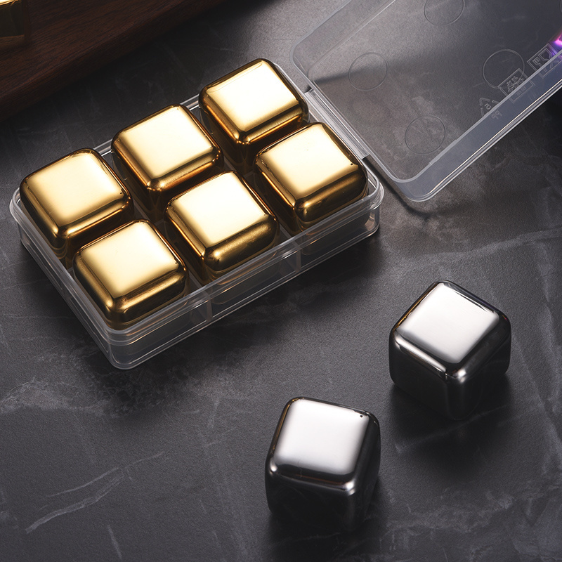 Fascinating Price Bar Accessories Cooling Stones Stainless Steel 304 Whiskey Ice Cube Wine Stone Customized Ice Cube