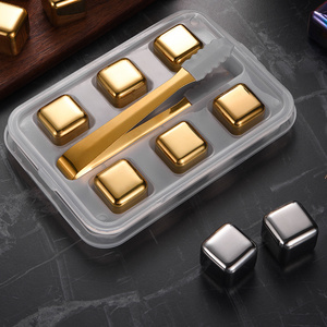 Fascinating Price Bar Accessories Cooling Stones Stainless Steel 304 Whiskey Ice Cube Wine Stone Customized Ice Cube