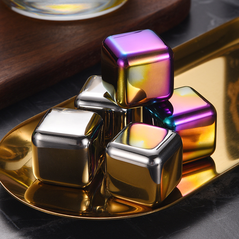 Fascinating Price Bar Accessories Cooling Stones Stainless Steel 304 Whiskey Ice Cube Wine Stone Customized Ice Cube