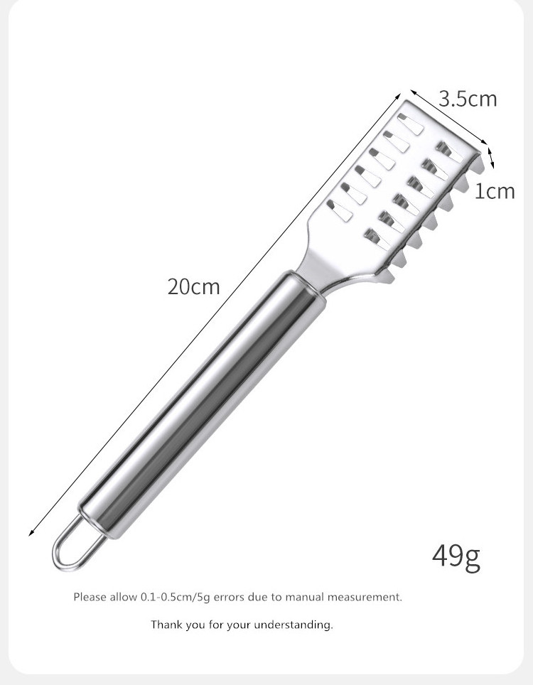 Fast Remove Scraper kitchen tools Fishing Knife Cleaning Planer Tools Kitchen Seafood Tools Stainless Steel Fish Scale Scraper