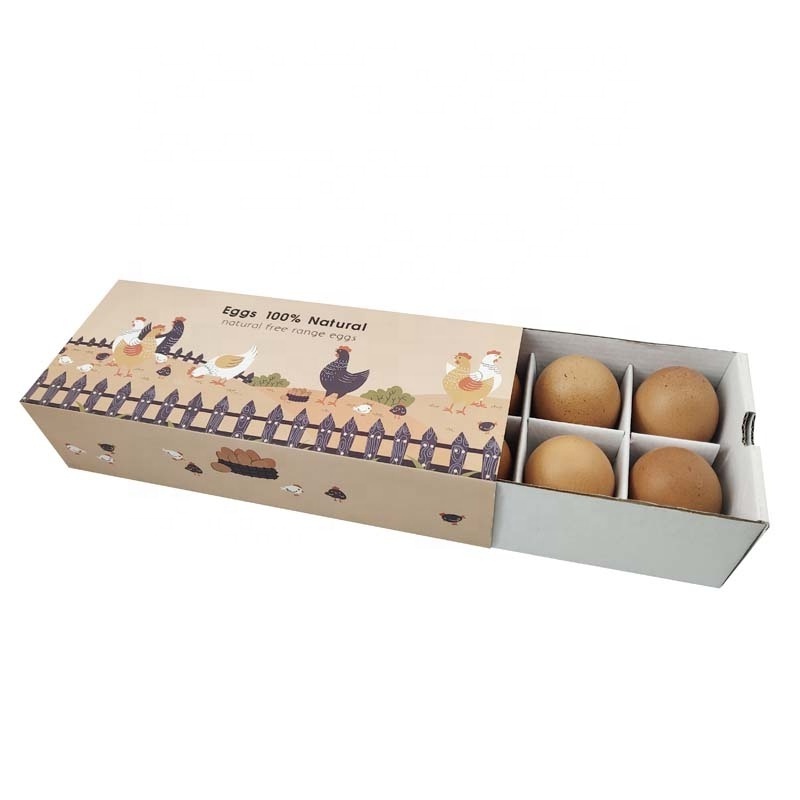 Unique Custom Egg Tray Recyclable Gift Storage Shipping Box Ten Cells Decorative Cardboard Paper Egg Box Quail Egg Packaging