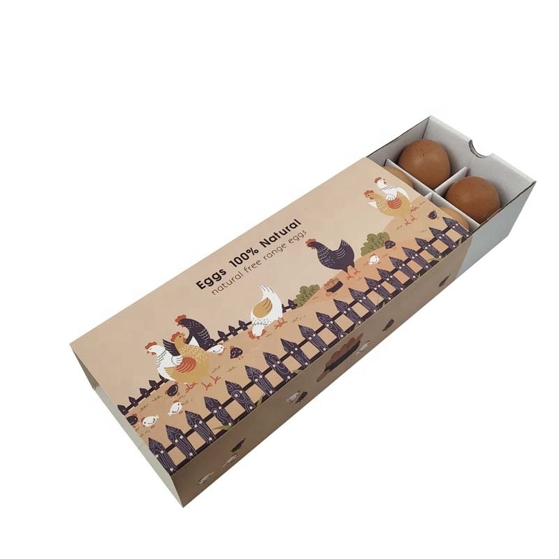 Unique Custom Egg Tray Recyclable Gift Storage Shipping Box Ten Cells Decorative Cardboard Paper Egg Box Quail Egg Packaging