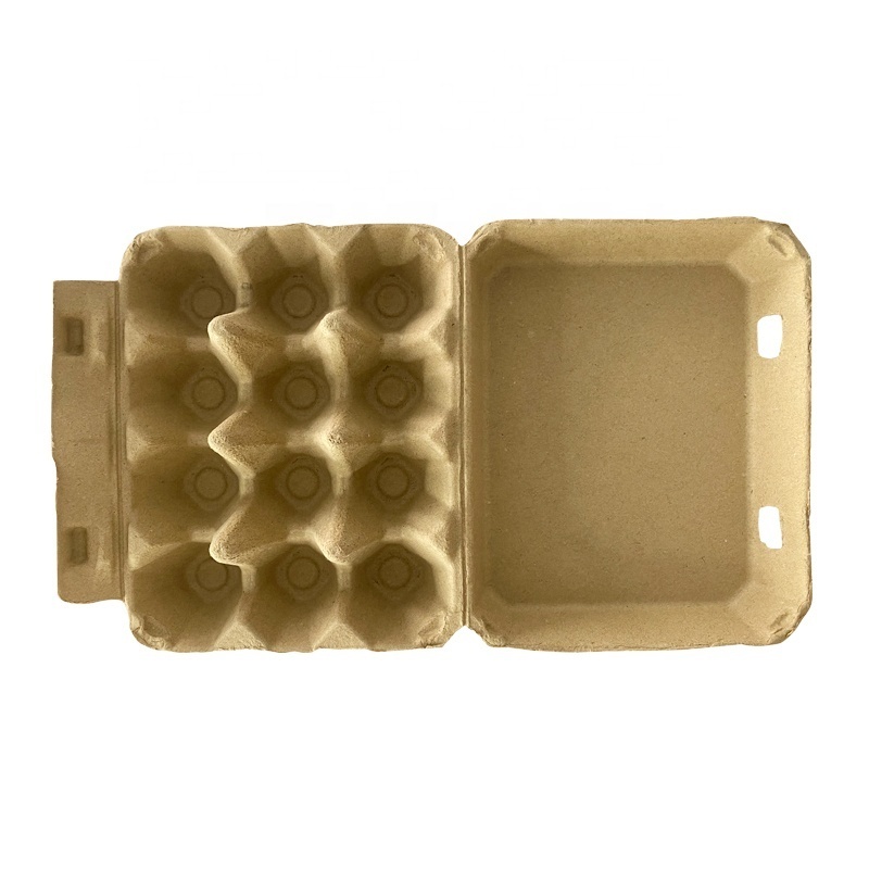 Paper Pul Egg paper storage Carton for custom size Biodegradable Pulp Fiber Egg Tray Molded Paper Pulp Packaging Tray Egg Box